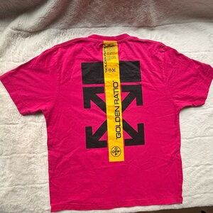 Pink T-Shirt with Black Graphic